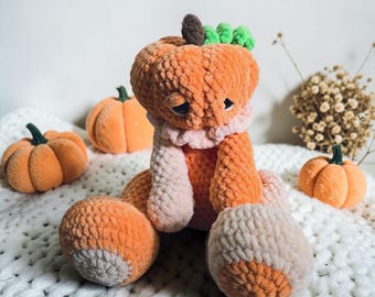 BIG FOOTED Patch the Pumpkin Doll PDF Crochet Pattern