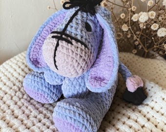 BIG FOOTED Eeyore Crochet PDF Pattern