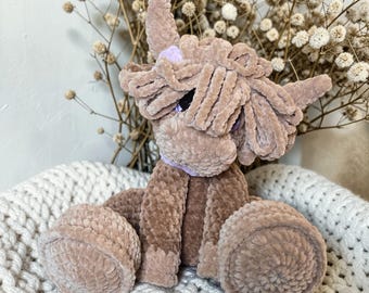 BIG FOOTED Hazel the Highland 2026 Crochet PDF Pattern