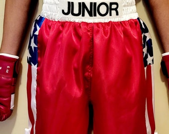 Adult personalized  boxing shorts.