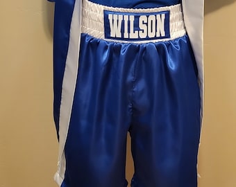 Adult personalized  boxing shorts.