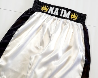 Adult personalized  boxing shorts.