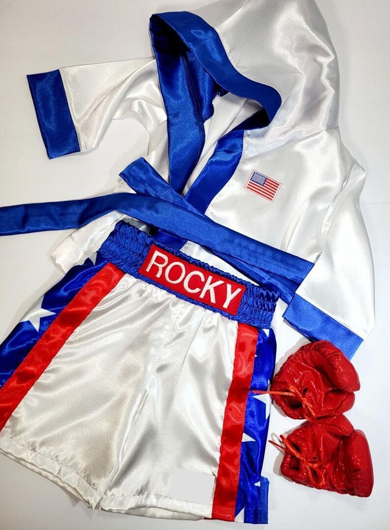 Personalized Boxing Set Robe, Shorts, Wearable Baby Gloves - Etsy