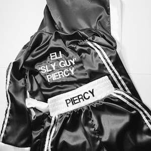 Personalized Boxing Set Robe, Shorts, Wearable Baby Gloves