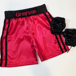 Personalized Boxing Shorts, Baby Boxing Gloves