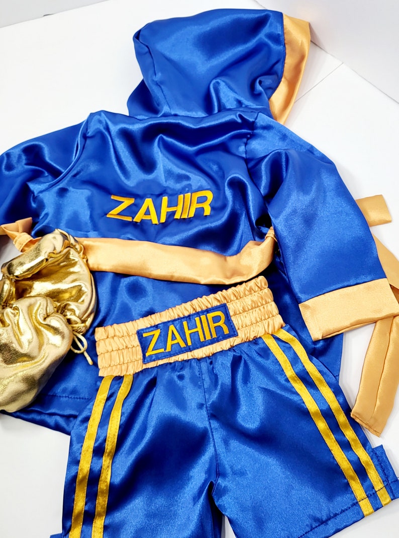 Personalized Boxing Set Robe, Shorts, Wearable Baby Gloves - Etsy