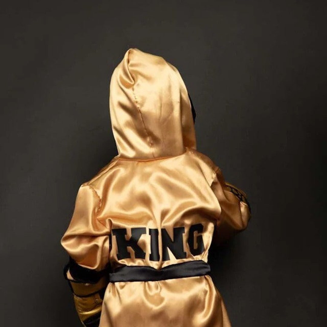 Boxing Robe Cursive Personalized Boxing Set Robe, Shorts, Wearable Baby Gloves - Etsy