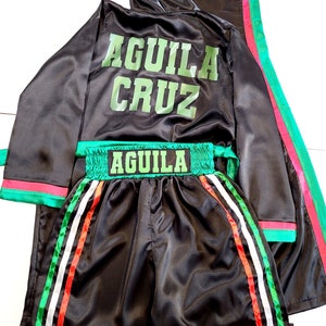 Personalized Adult Boxing Set Boxing Robe + Boxing Shorts