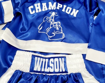 Personalized Adult Boxing Set Boxing Robe + Boxing Shorts
