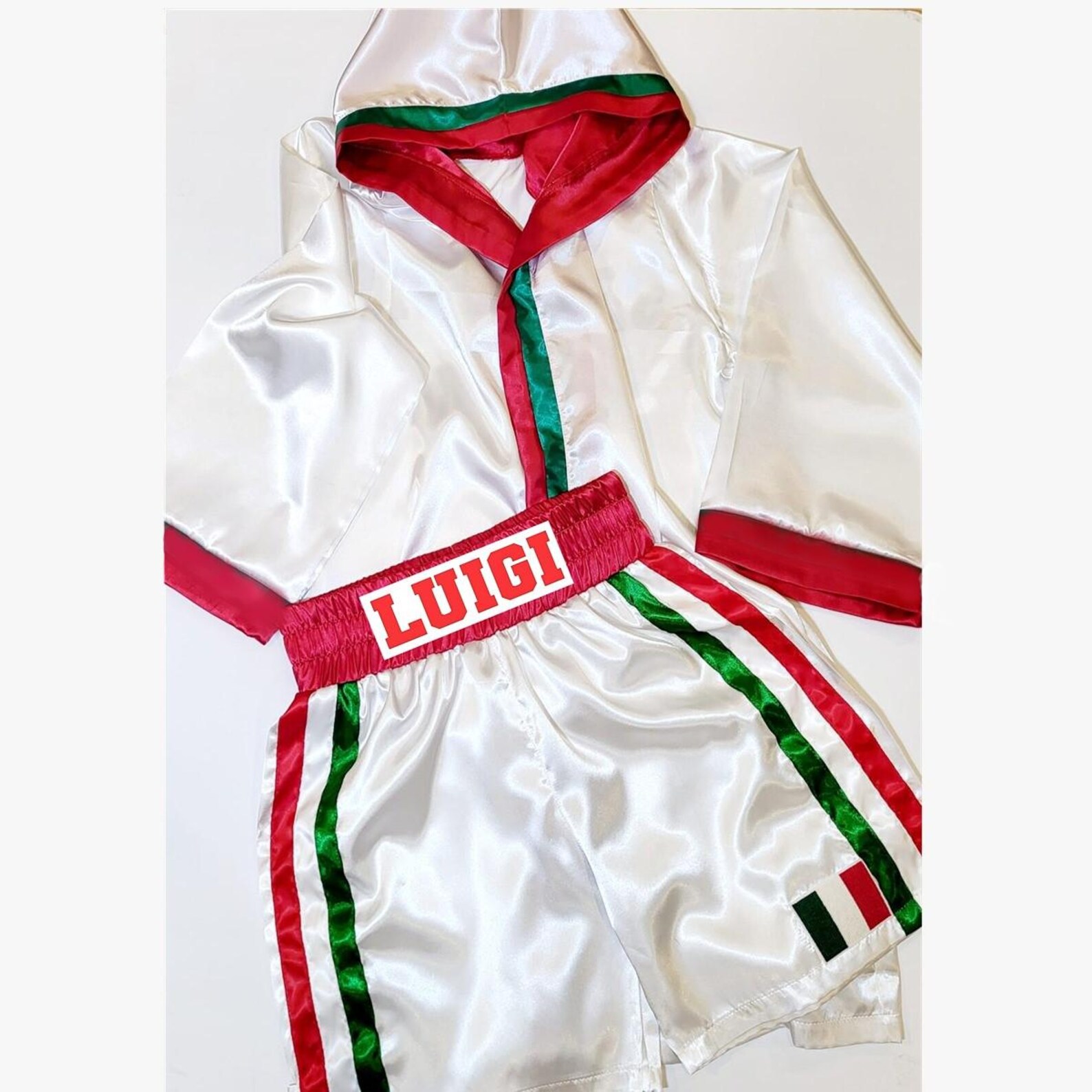 Personalized Satin Boxing Set: Robe and Shorts, USA Made - Etsy