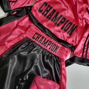 Personalized Dancing Adult Boxing Set Boxing Robe + Boxing Shorts