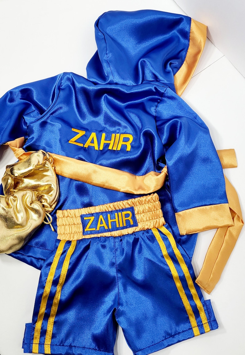 Personalized Boxing Set Robe, Shorts, Wearable Baby Gloves - Etsy