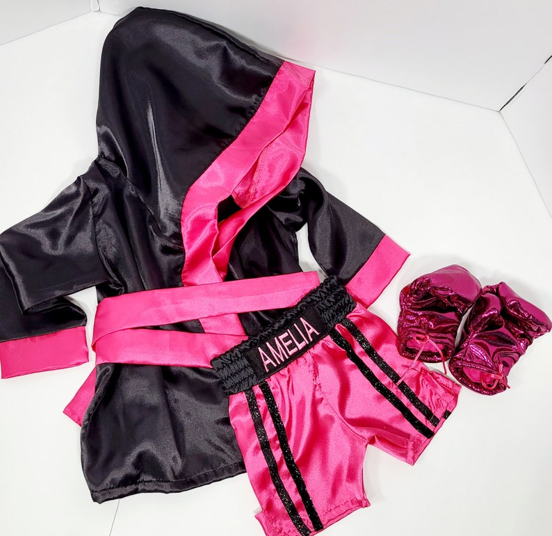 Personalized Boxing Set Robe, Shorts, Wearable Baby Gloves - Etsy