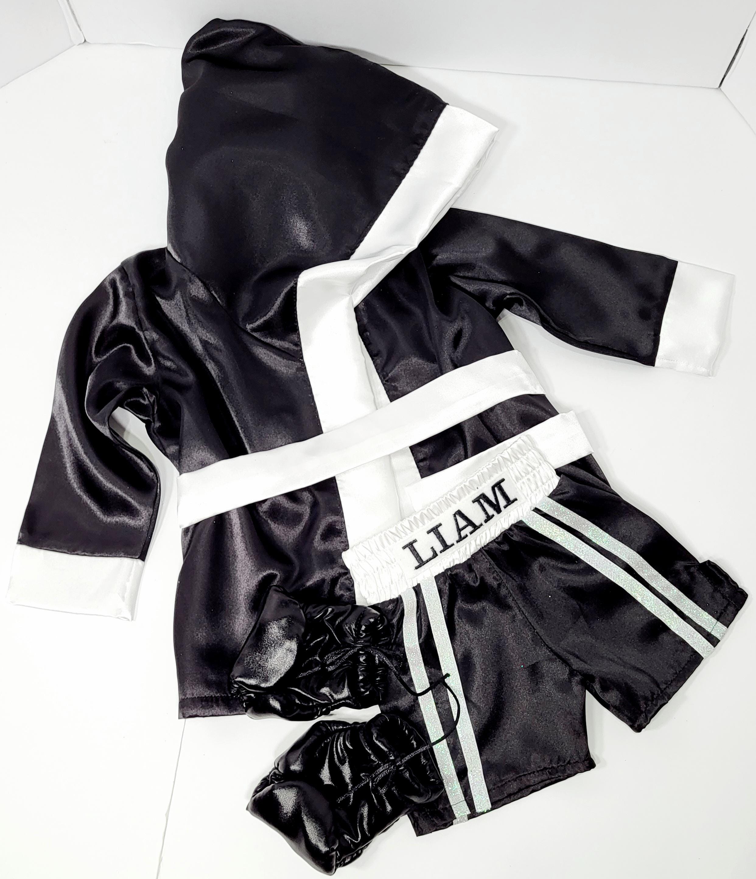 Personalized Boxing Robe Only Black/white 3T - Etsy