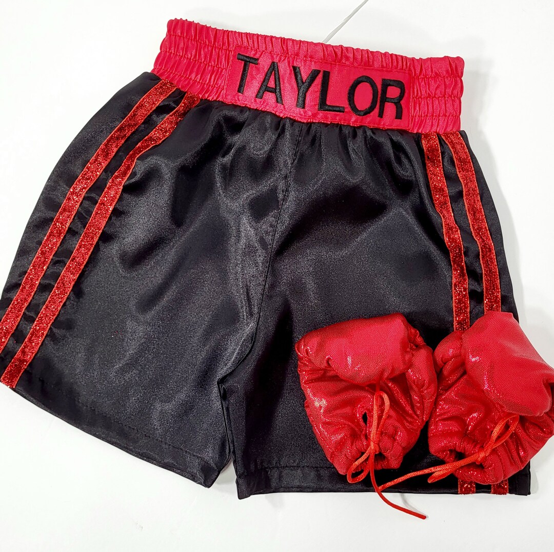 CHRISTMAS SALE Kids Personalized Boxing Shorts Baby Gloves. Etsy