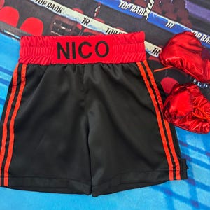 Personalized Boxing Shorts + Baby Gloves!! Same day Shipping!!