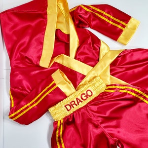 AUGUST SALE Personalized Boxing Set Robe, Shorts, Wearable Baby Gloves