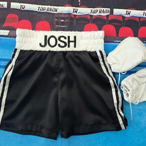 Personalized Boxing Shorts + Baby Gloves!! Same day Shipping!!