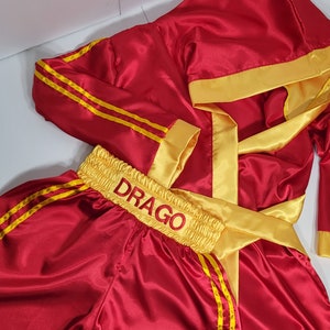 Personalized adult boxing set robe, shorts. image 4