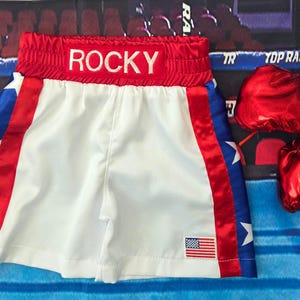Personalized Boxing Shorts + Baby Gloves!! Same Day Shipping!!