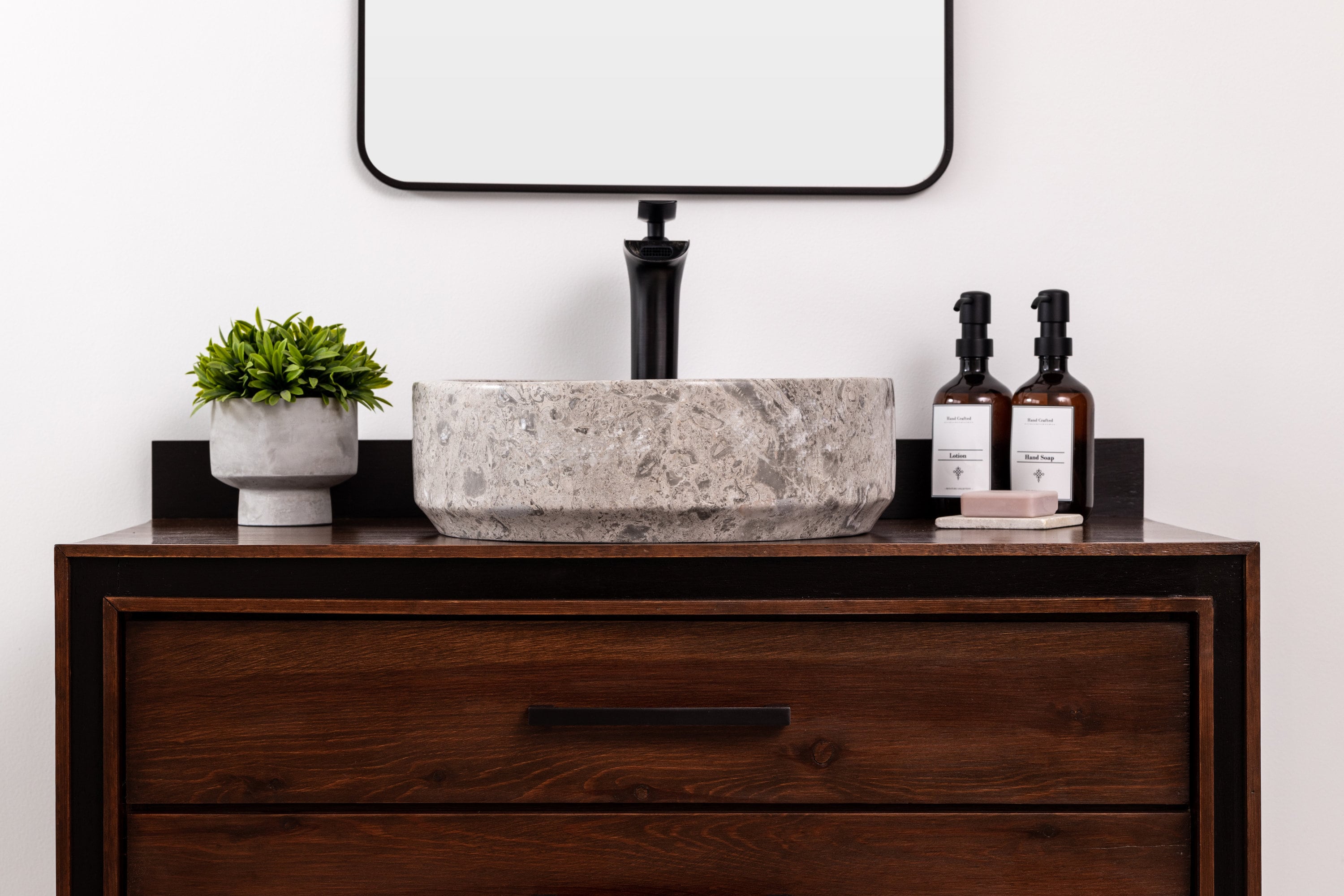 Marble Vessel Bathroom Sink Natural Stone Vanity Sink Avalon Etsy