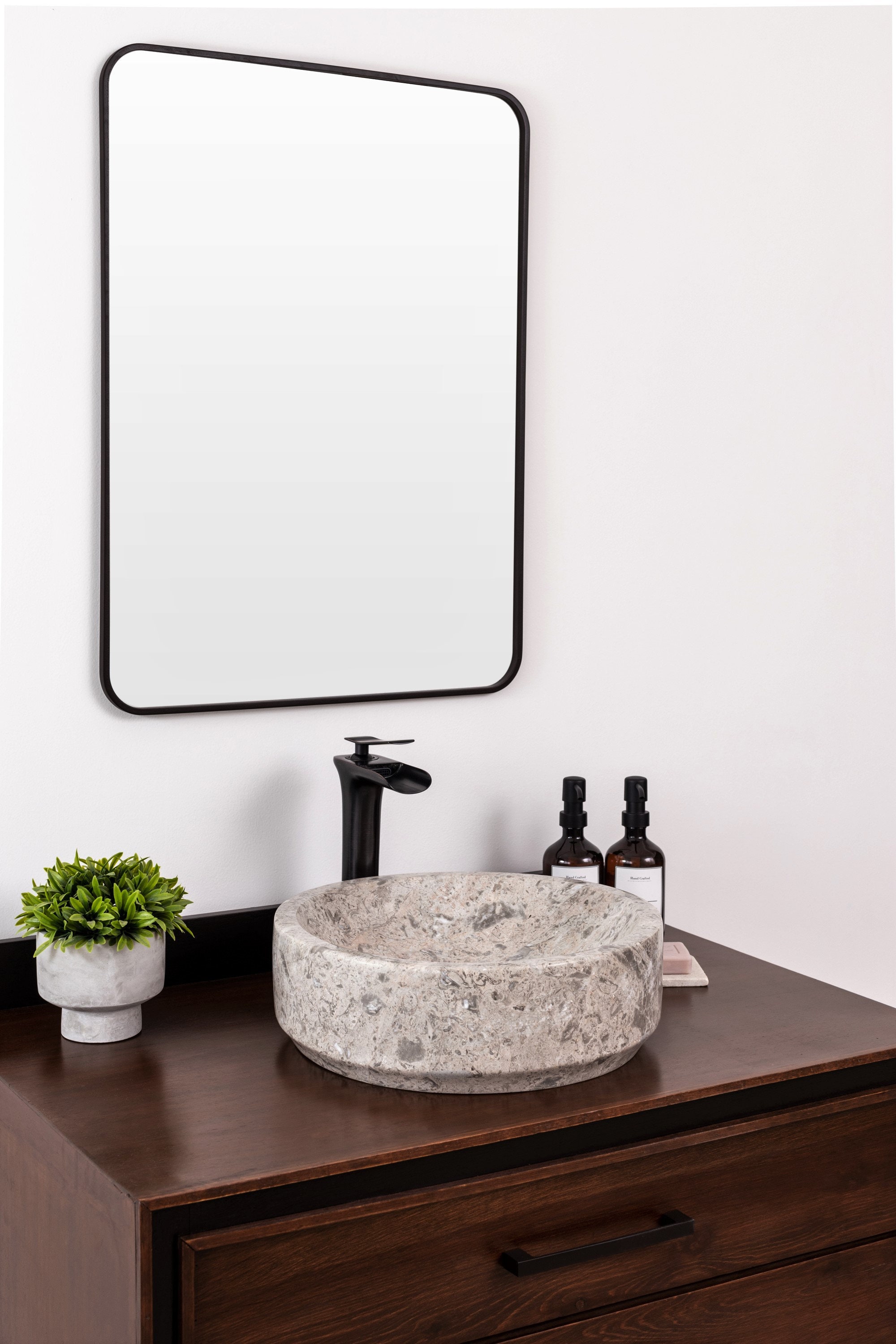 Marble Vessel Bathroom Sink Natural Stone Vanity Sink Avalon Etsy