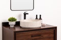 Natural Stone Vessel Bathroom Sink, Burj Ojinaga Marble, Fluted Vanity Basin
