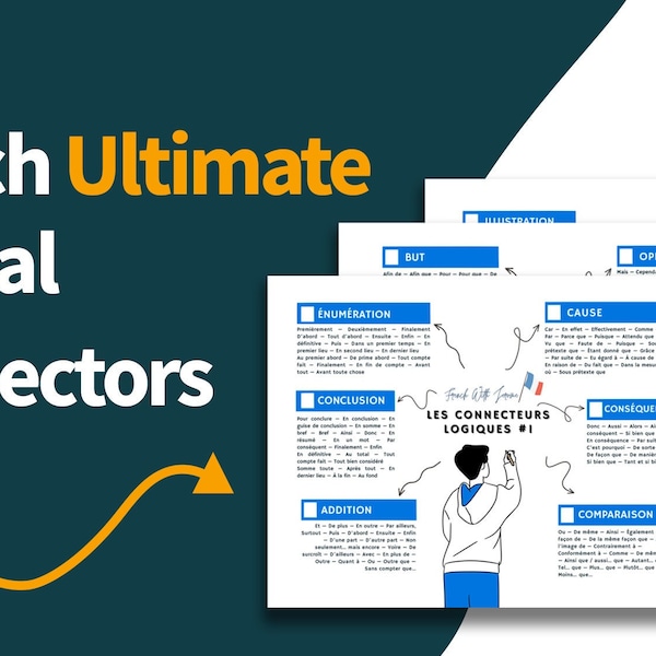 DIGITAL Ultimate French Logical Connectors List To Improve Your Speech