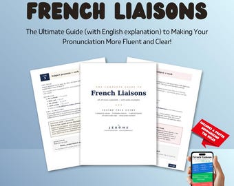 French Liaisons Guide | Pronunciation Rules, Audio Examples (PDF Poster)