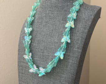 Butterfly Beaded Stretchy Necklace: Mommy and Me Matching Jewelry