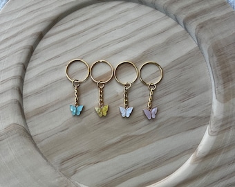 Gold Butterfly Keychains, Gold Keychains, Butterfly Keychain, Bag Accessories, Cute Keychains, Bag Keychains, Butterfly Accessories