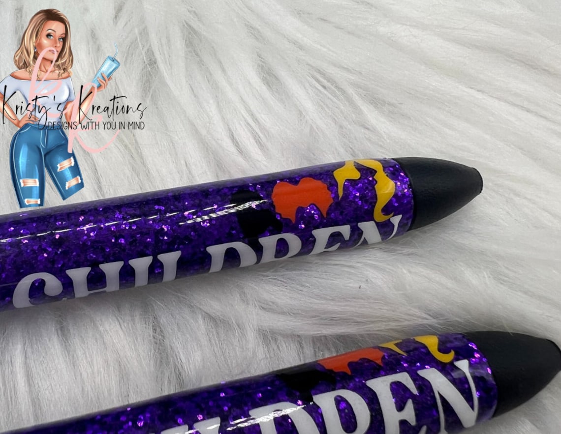 Glitter Witch Drip Pen Halloween Pen Glitter Pen 3D Pen Etsy