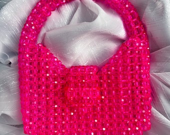 Acryl roze tas