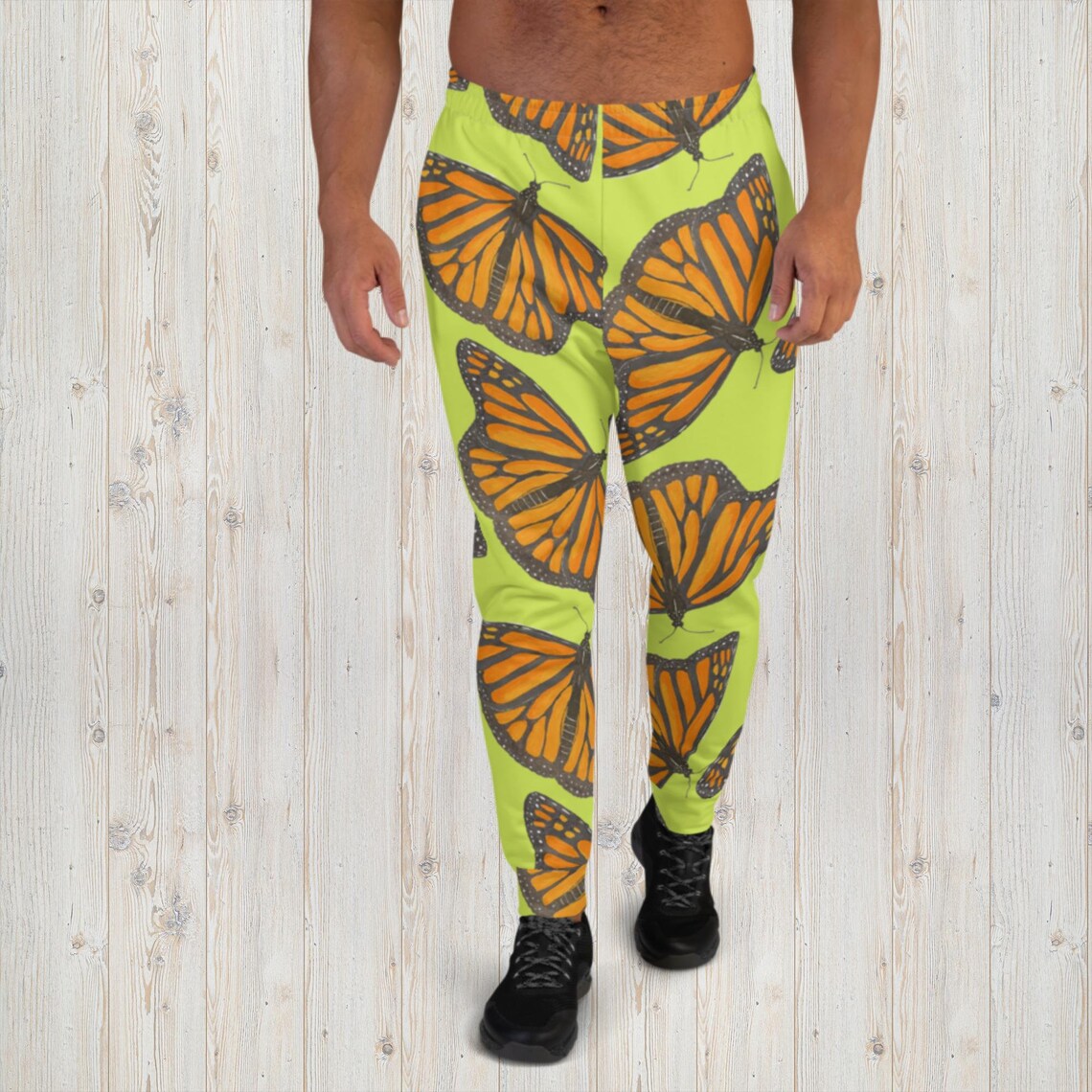 Men's Joggers Save the Monarch Butterflies Monarchs on a - Etsy