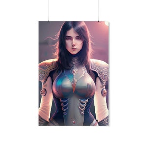 fantasy warrior, female warrior, fantasy poster