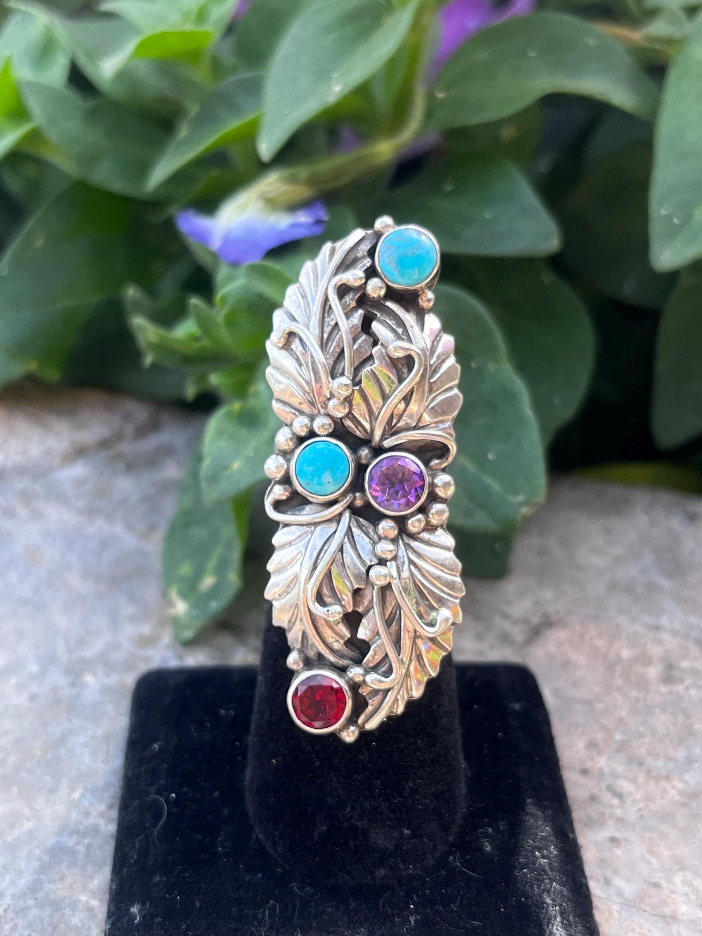 M. ORTEGA STERLING ターコイズリング OrtegaIntlcollection - Etsy