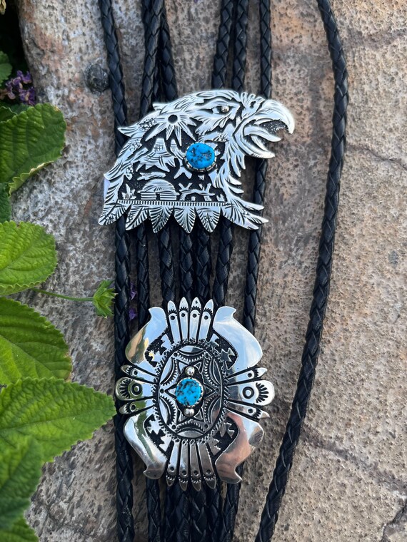Detailed!! Vintage Native American Navajo Will Singer Eagle Turquoise Sterling Silver Bracelet Detailed!! Vintage Native American Navajo Will Singer Eagle Turquoise Sterling Silver Bracelet