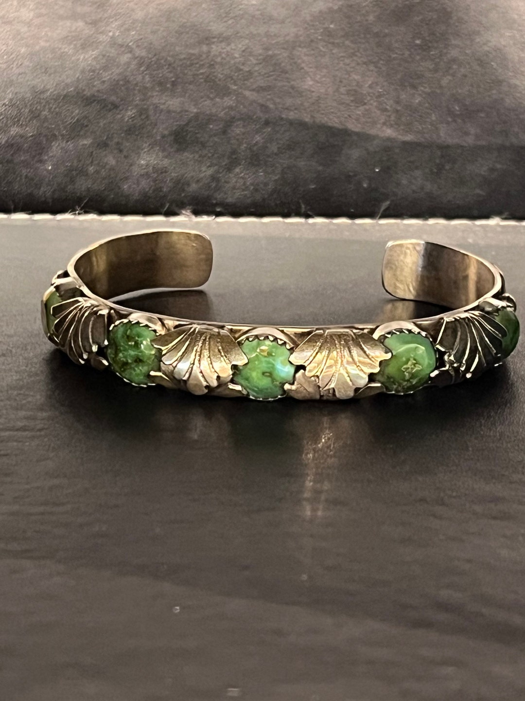 Native American in Navajo Handmade Sterling, Silver Turquoise Cuff - Etsy