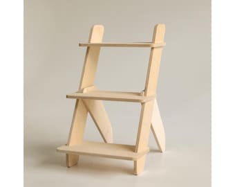 Tiered Minimalist Side Table - Nightstand - Bedside Table by Sapling Studio