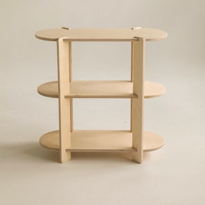 Scandinavian Minimalist Shelving Unit (4 Sizes)  Low Bookcase - Bookshelves - Modern Shelves - TV Stand - Mid-century - Vinyl Record Storage