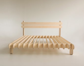 The Hygge - Scandinavian Minimalist Platform Bed Frame and Headboard