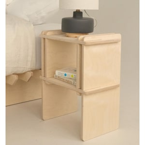 The Willow - Nested Modern Side table, Wooden Bedside Table, Nightstand by Sapling Studio imagem 7