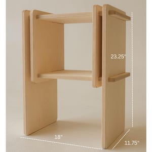 The Willow - Nested Modern Side table, Wooden Bedside Table, Nightstand by Sapling Studio imagem 8