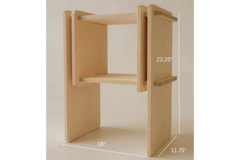 The Willow - Nested Modern Side table, Wooden Bedside Table, Nightstand by Sapling Studio imagem 8