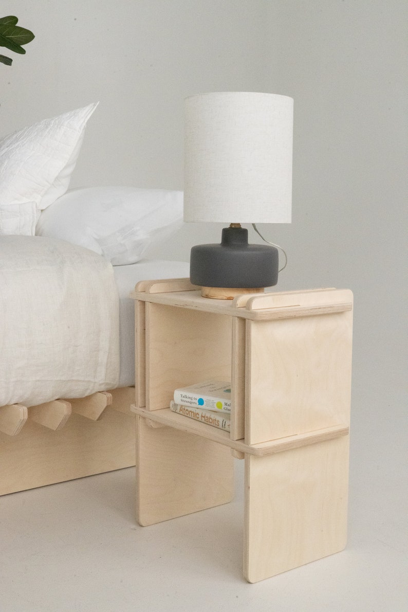 Nordic Nested Modern Side Table Wooden Bedside Table Etsy Hong Kong