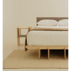 The Willow - Nested Modern Side table, Wooden Bedside Table, Nightstand by Sapling Studio imagem 6
