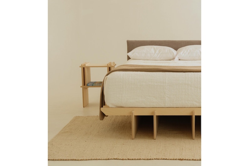 The Willow - Nested Modern Side table, Wooden Bedside Table, Nightstand by Sapling Studio imagem 6