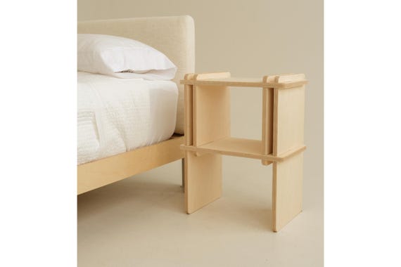 The Willow - Nested Modern Side table, Wooden Bedside Table, Nightstand by Sapling Studio