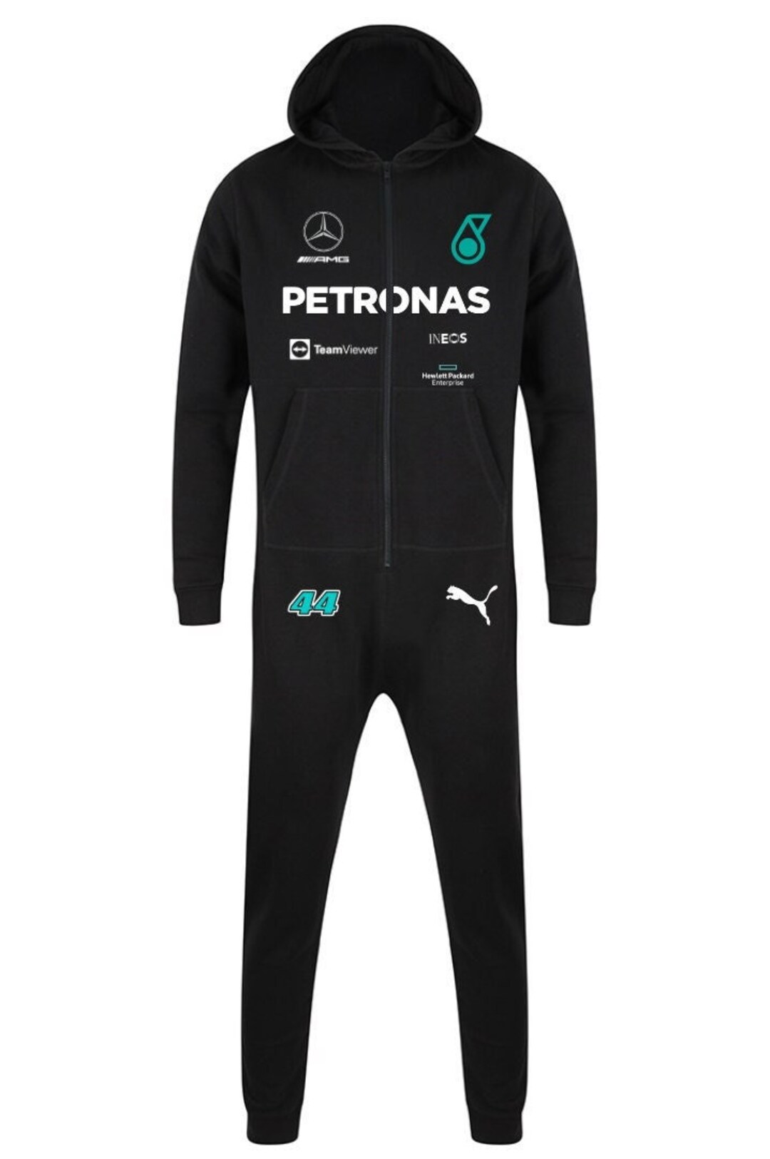 Hooded Fleece Mercedes Race Suit Gokart Coverall Dress up Etsy