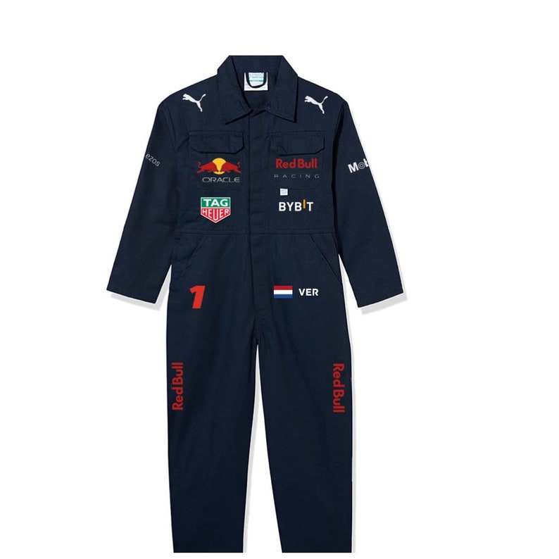 Red Bull Race Suit Gokart Coverall Dress up Halloween Fancy Etsy